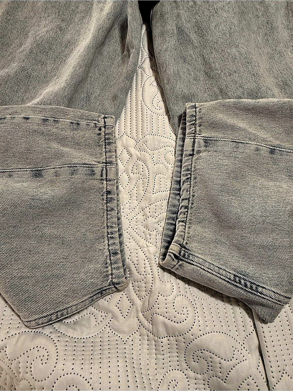 Marine Layer Women’s Ella Barrel Leg Pant Size Small Light Wash - Picture 12 of 13